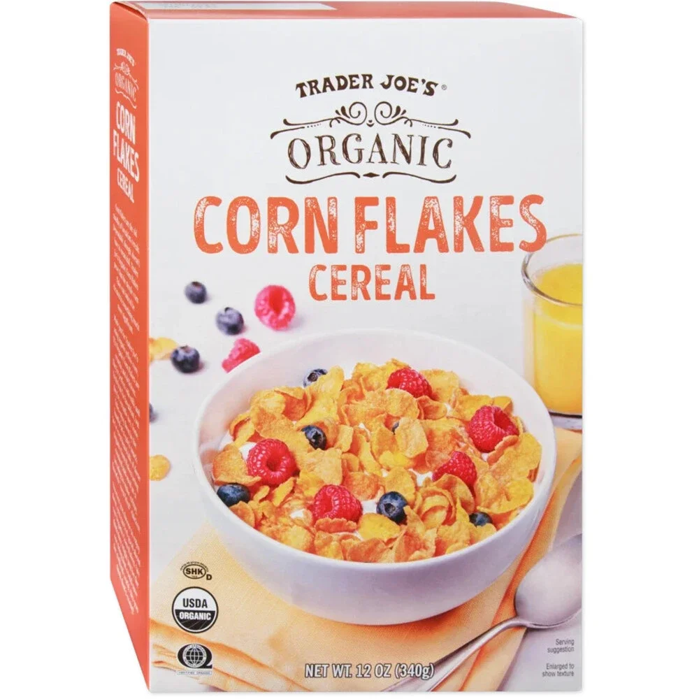 Trader Joe's — Organic Corn Flakes Cereal